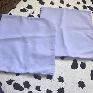 Set of 2 periwinkle lavender pillow covers 19.5"